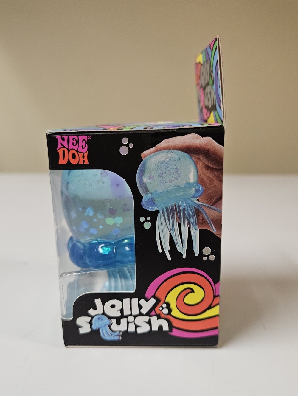 Needoh Jelly Squish Blue Jellyfish Sensory Toy Fidget New Sealed Box Authentic - Picture 3 of 11